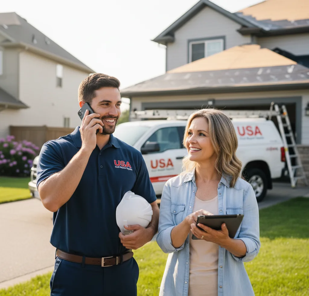 USA Roof Repair Experts customer support in Mendon